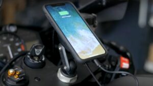 Motorcycle Phone Mount with Charger