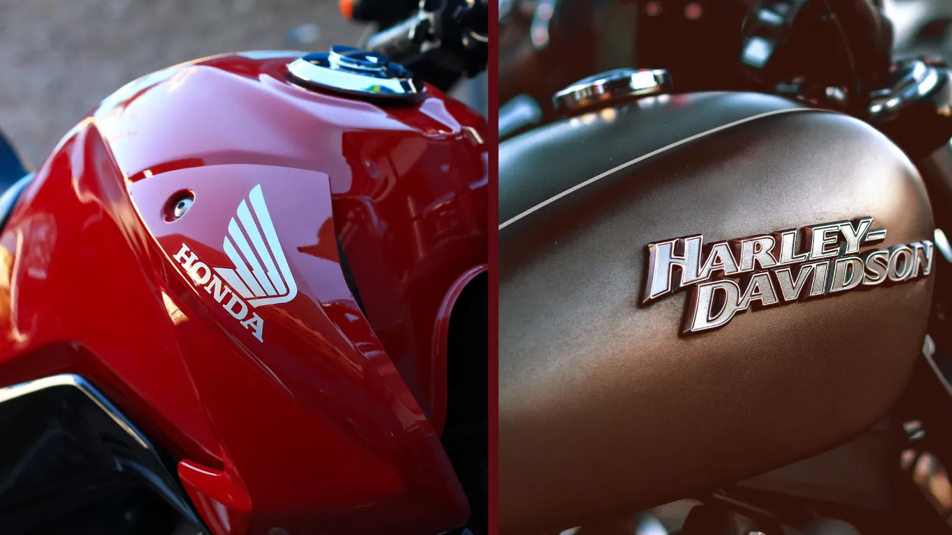 Honda Motorcycle vs Harley Davidson