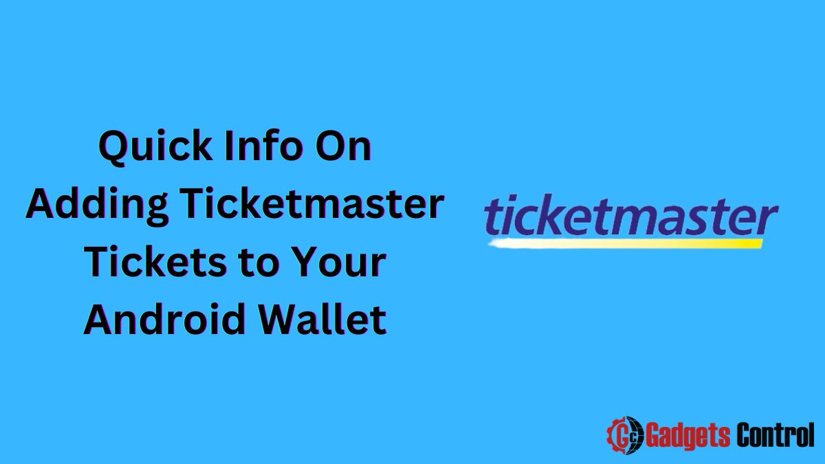 Adding Ticketmaster Tickets